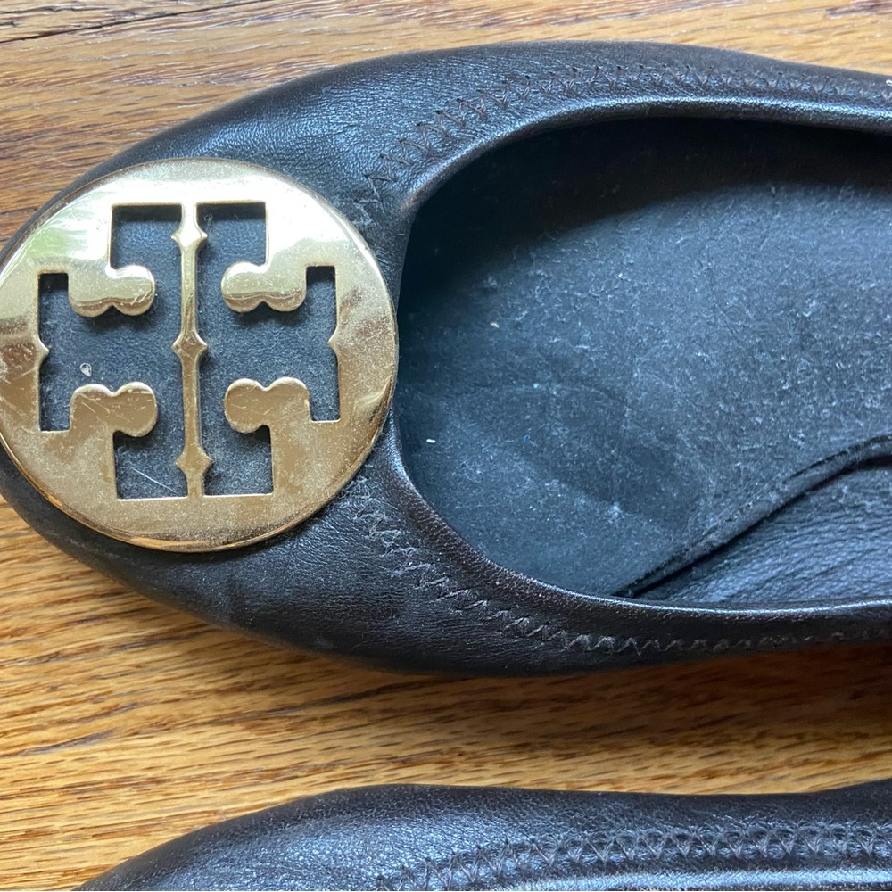 Tory Burch ballet flats brown women’s size 9 - Picture 2 of 7